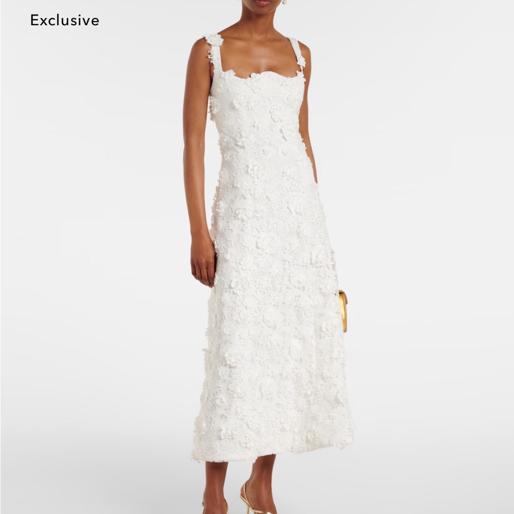 Leo Lin pretty floral aplique dress